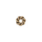 TierraCast 8mm Twisted Large Hole Bead / pewter with an antique gold finish / 94-5707-26