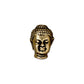 TierraCast Buddha Bead / pewter with antique gold finish / 94-5718-26