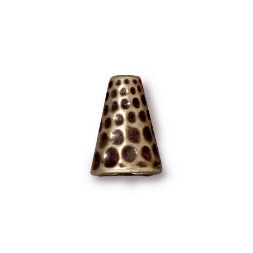 TierraCast Hammertone Tall Cone / pewter with a brass oxide finish  / 94-5736-27
