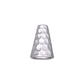 TierraCast Hammertone Tall Cone / pewter with a bright rhodium finish  / 94-5736-61