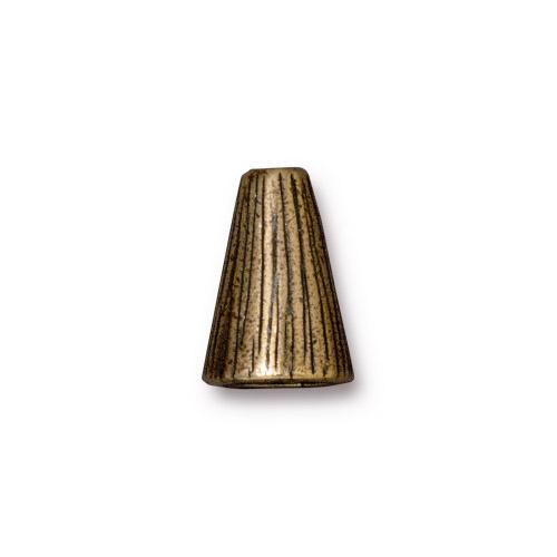 TierraCast Radiant Tall Cone / pewter with a brass oxide finish  / 94-5737-27