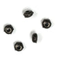 TierraCast Spiral Euro Bead / pewter with black finish / large hole bead / 94-5757-13