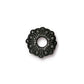 TierraCast Casbah Euro Bead / pewter with a black finish / large hole bead / 94-5760-13