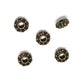 TierraCast Casbah Euro Bead / pewter with a brass oxide finish / large hole bead / 94-5760-27