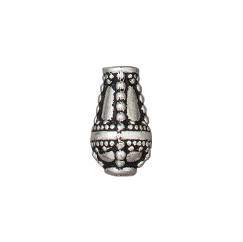 TierraCast Opulence Teardrop Bead / pewter with antique silver finish / 94-5834-12