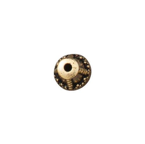 TierraCast Opulence Teardrop Bead / pewter with antique gold finish / 94-5834-26