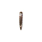 TierraCast Hammertone Dagger Bead / plated pewter with antique copper finish / 94-5855-18