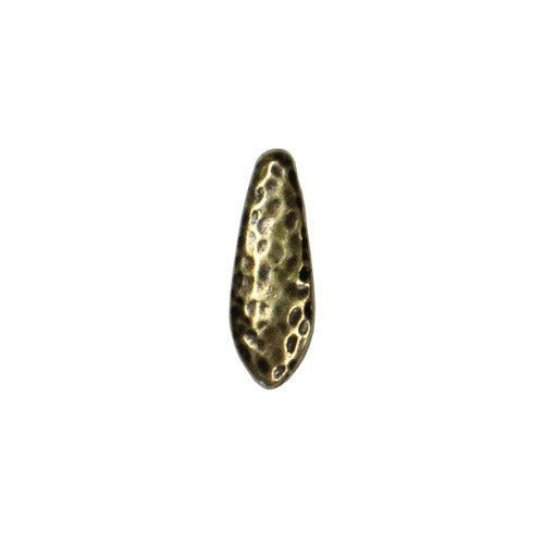 TierraCast Hammertone Dagger Bead / plated pewter with a brass oxide finish / 94-5855-27