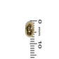 TierraCast 7mm Hammertone Rondelle Bead / plated pewter with a bright gold finish / 94-5856-25