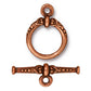 TierraCast Heirloom Toggle Clasp / pewter with antique copper finish / 94-6070-18