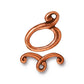 TierraCast Melody Toggle Clasp / pewter with antique copper finish / 94-6091-18