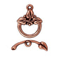 TierraCast Three Leaf Toggle Clasp / pewter with antique copper finish / 94-6103-18