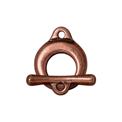 TierraCast Maker's Toggle Clasp / pewter with antique copper finish / 94-6202-18