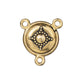 TierraCast Opulence Magnetic Clasp / pewter with antique gold finish / 94-6238-26