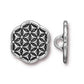 TierraCast Flower of Life Button / pewter with antique silver finish  / 94-6570-12