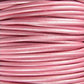 METALLIC MYSTIQUE PINK 2mm Round Leather Cord / sold by the meter