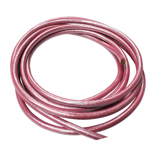 METALLIC FUCHSIA 5mm Round Euro Leather Cord / sold by the meter / rope for craft or jewelry making, make cord bracelets or necklaces