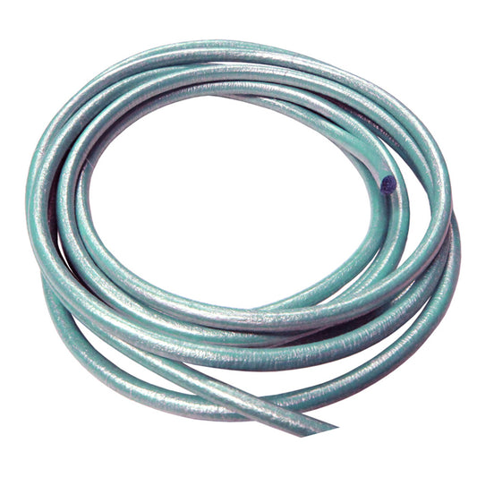 METALLIC SEAFOAM 5mm Round Euro Leather Cord / sold by the meter / rope for craft or jewelry making, make cord bracelets or necklaces