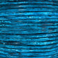 WEATHERED AZURE 2mm Round Leather Cord / sold by the meter