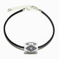 15x11mm Grey and Silver Diamonds on White Peyote Stitch Tube Bead