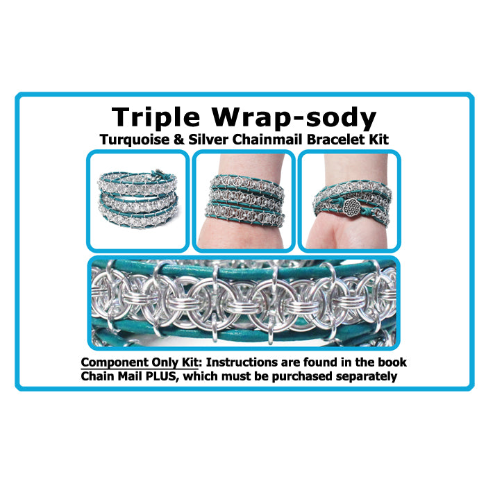Component Kit for Triple Wrap-sody Chainmail Bracelet