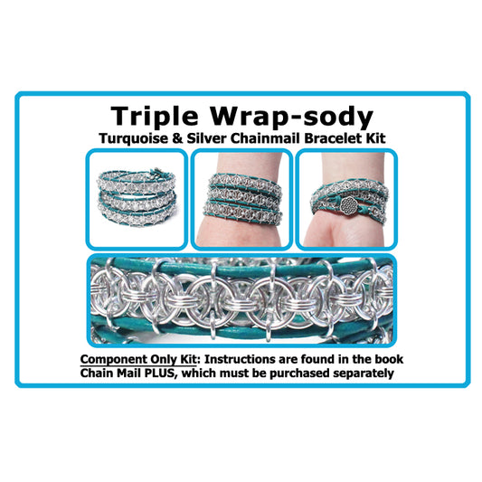 Component Kit for Triple Wrap-sody Chainmail Bracelet