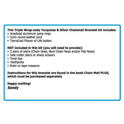 Component Kit for Triple Wrap-sody Chainmail Bracelet