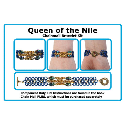 Component Kit for Queen of the Nile Chainmail Bracelet