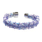 Cord-ially Yours Bracelet / 6.5 to 7 Inch wrist size / light purple lavender chainmail / kumihimo woven braid / magnetic clasp