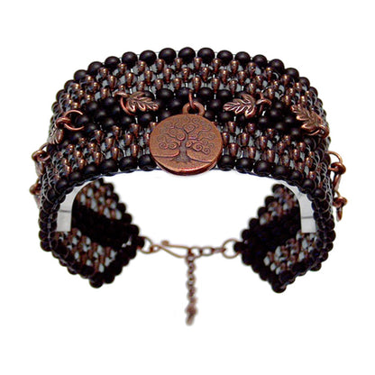 Copper Tree Bracelet / fits 7 to 8 Inch wrist / extender chain with hook clasp