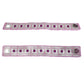 Purple On Ice Peyote Stitch Bracelet / fits 6-1/2 to 6-3/4 Inch wrist / apple blossom button clasp