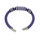 LILAC PURPLE Geometric Bracelet / fits 6.5 to 7 Inch wrist size / leather with magnetic clasp