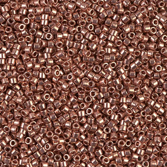 DB-0040 Copper Plated Metallic 11/0 Miyuki Delica Seed Beads (10 gram bag)