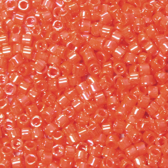 DB-0161 Orange Opaque Rainbow 11/0 Miyuki Delica Seed Beads (10 gram bag)