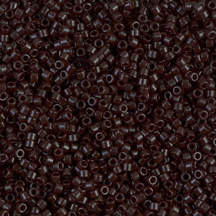 DB-0734 Chocolate Brown 11/0 Miyuki Delica Seed Beads (10 gram bag)
