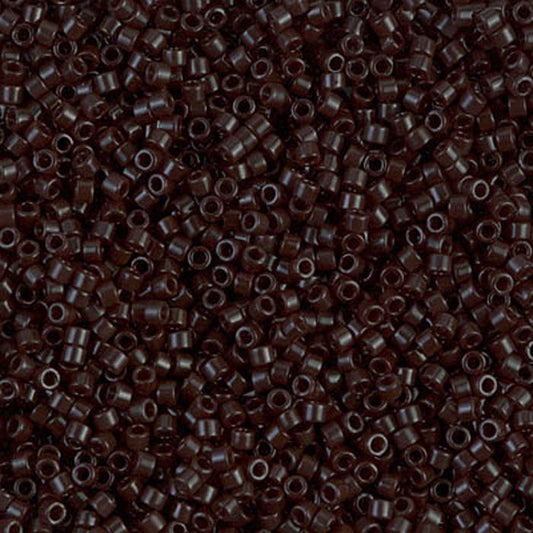 DB-0734 Chocolate Brown 11/0 Miyuki Delica Seed Beads (10 gram bag)