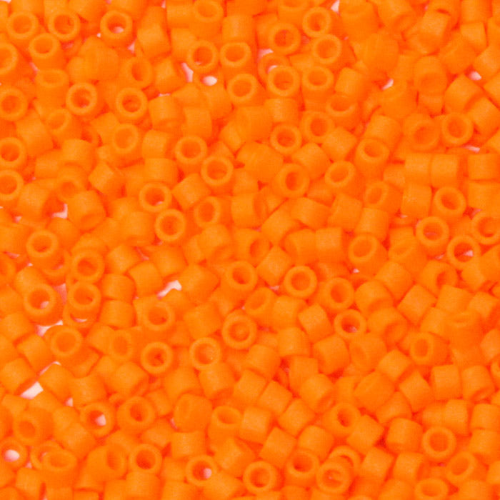 DB-0752 Orange Matte 11/0 Miyuki Delica Seed Beads (10 gram bag)