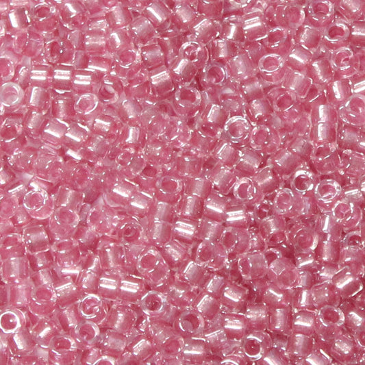 DB-0902 Crystal Rose Sparkle Dyed ICL 11/0 Miyuki Delica Seed Beads (10 gram bag)