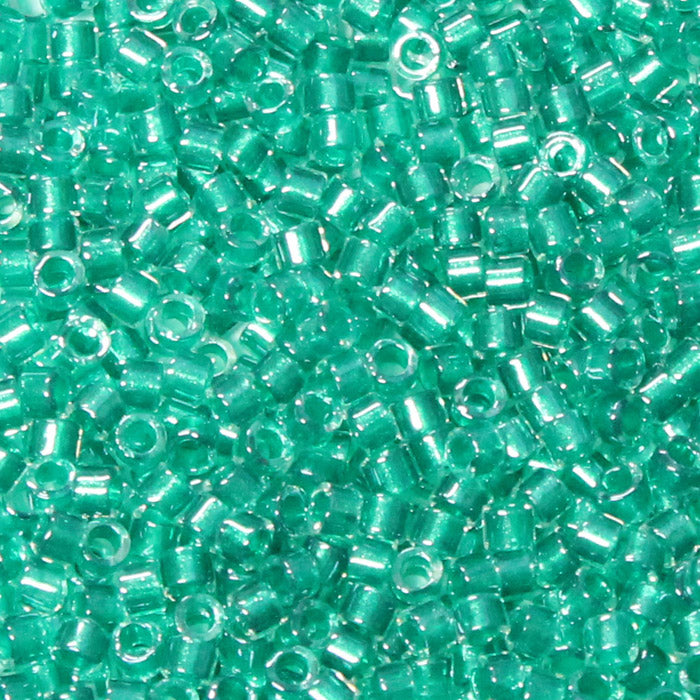 DB-0918 Teal Green Sparkle Dyed ICL 11/0 Miyuki Delica Seed Beads (10 gram bag)