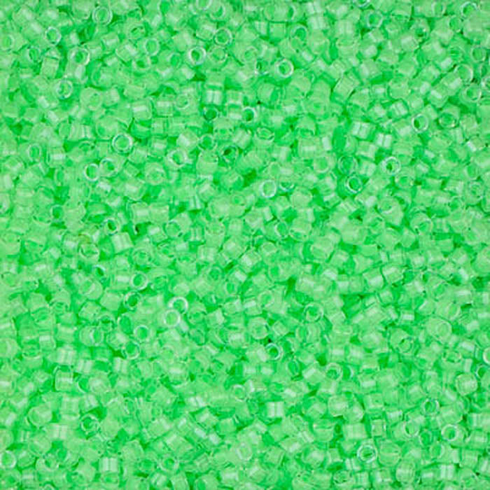 DB-2040 Luminous Bright Lime CL 11/0 Miyuki Delica Seed Beads (10 gram bag)