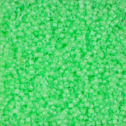 DB-2040 Luminous Bright Lime CL 11/0 Miyuki Delica Seed Beads (10 gram bag)