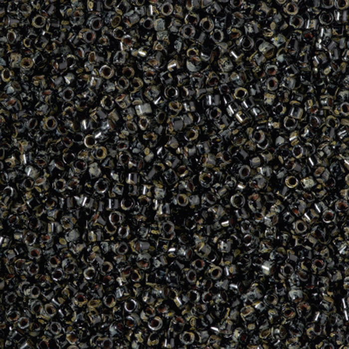 DB-2261 Smoky Obsidian Picasso 11/0 Miyuki Delica Seed Beads (10 gram bag)