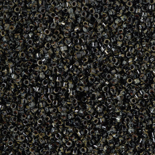 DB-2261 Smoky Obsidian Picasso 11/0 Miyuki Delica Seed Beads (10 gram bag)