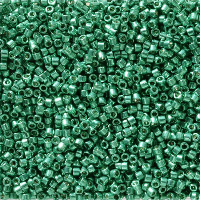 DB-2506 Dark Aqua Green Duracoat Galvanized 11/0 Miyuki Delica Seed Beads (10 gram bag)