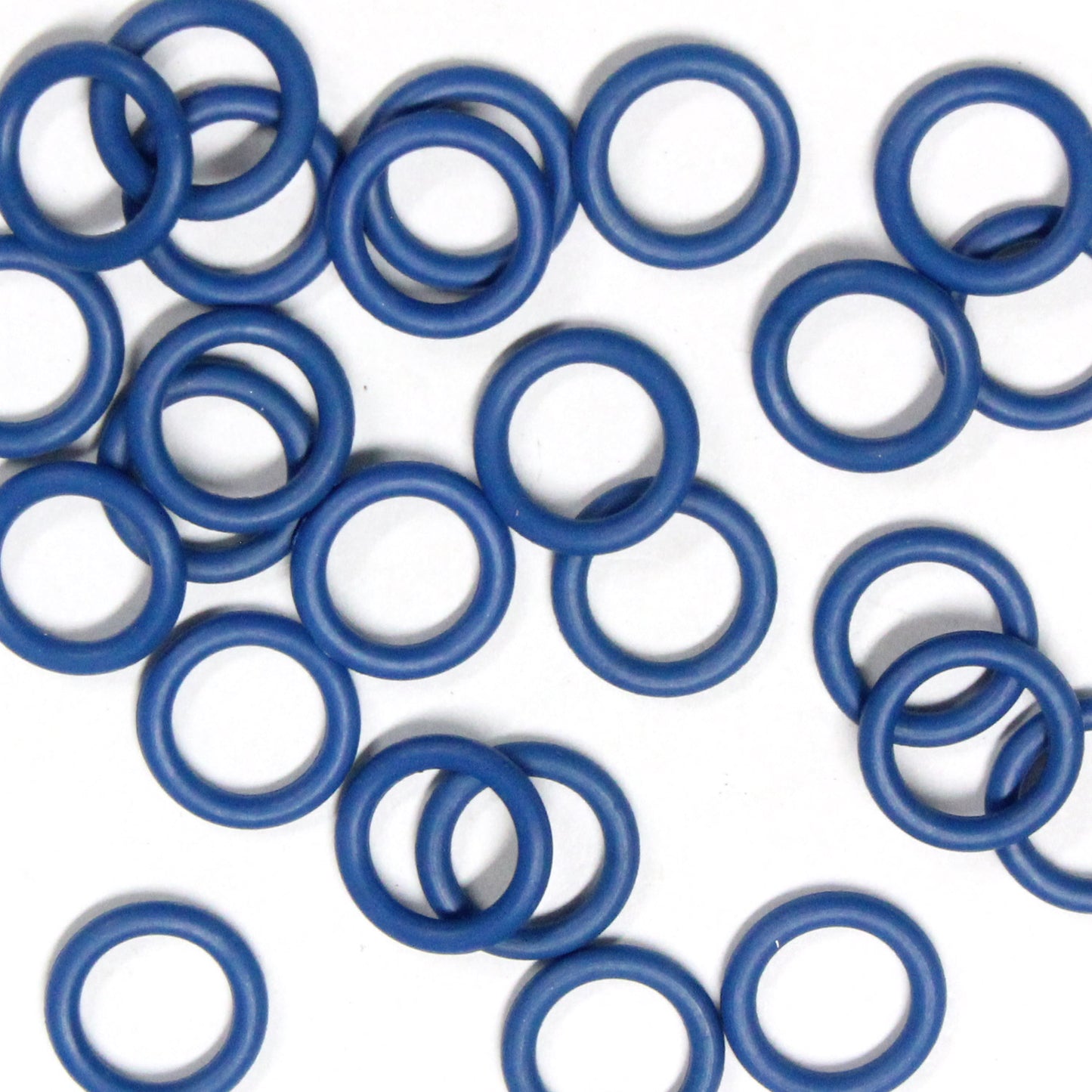 BLUE 8mm Rubber Rings / 25 Pack / 14 Gauge AWG / latex free