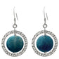 Blue Apatite Earrings / 35mm length / sterling hook earwires