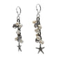 Beach Charm Earrings / choose from 5 color options / 80mm length / leverback earwires