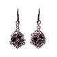 Chainmail Ball Earrings / choose from 5 colors / 40mm length / with black onyx and hook earwires
