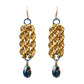Queen of the Nile Chainmail Earrings / 67mm length / gold filled earwires