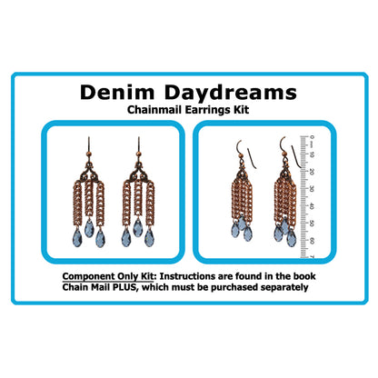Component Kit for Denim Daydreams Chainmail Earrings